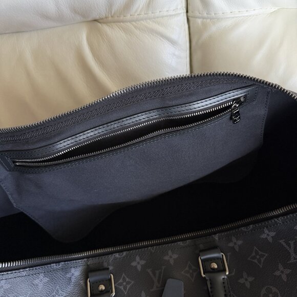 Louis Vuitton Keepall Bandoulière 55 with Box Grey Oversized Monogram Bag - Picture 11 of 16